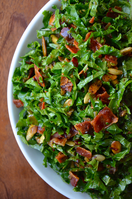 Kale, Bacon, and Parmesan Salad