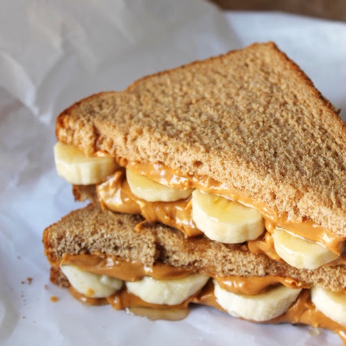 Almond Banana Sandwich