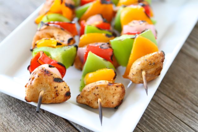 Grilled Chicken Fajita Kabobs