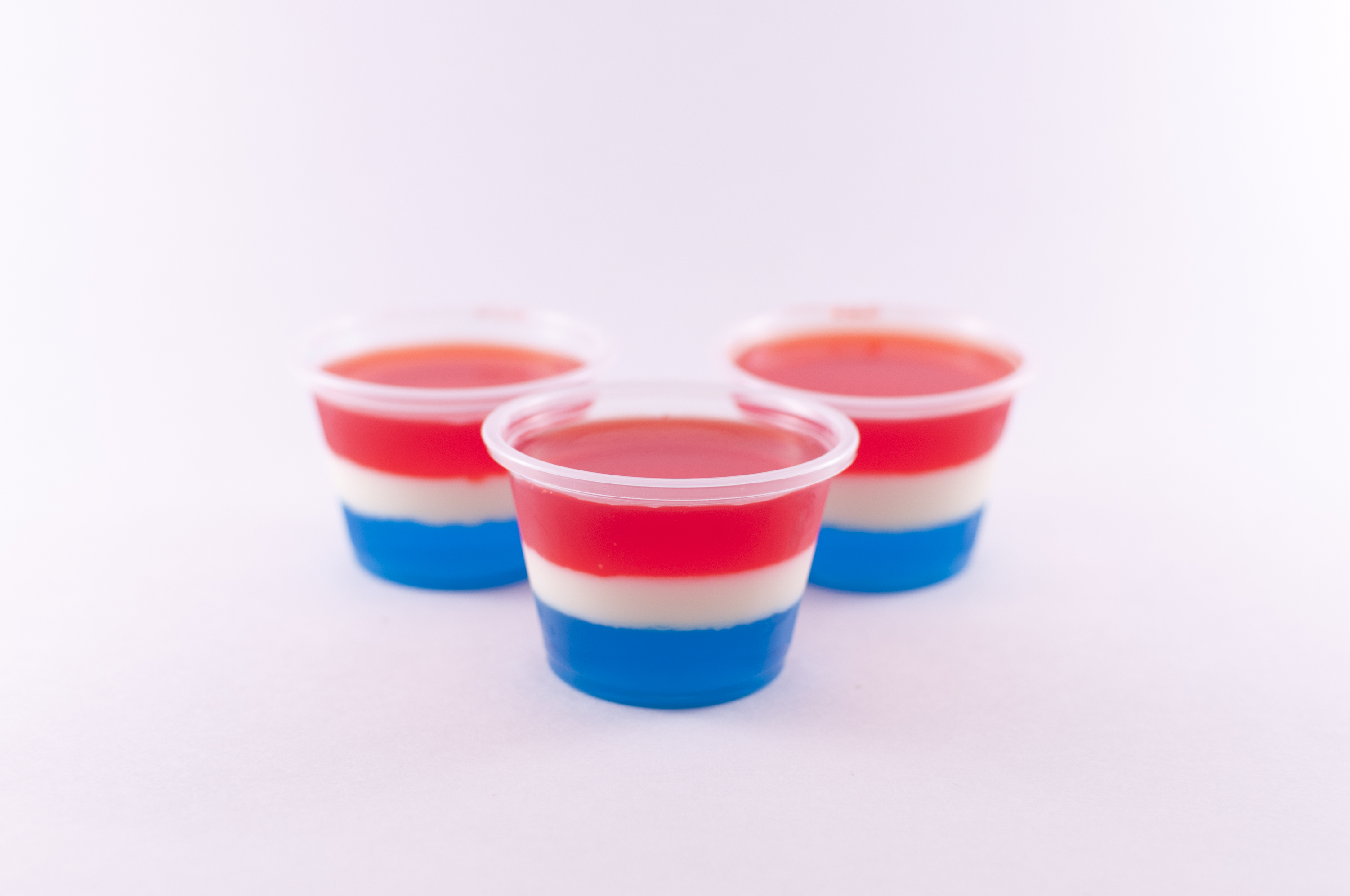 Patriotic Coconut Jello Shots