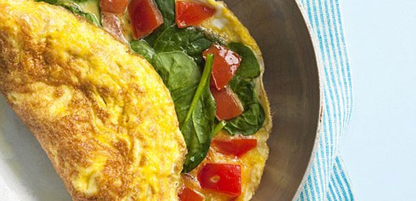 Spinach and Oven-Roasted Tomato Omelet | Eat! Gluten-Free