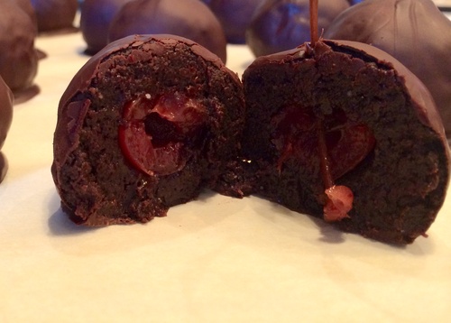 Vegan Chocolate Cherry Bombers