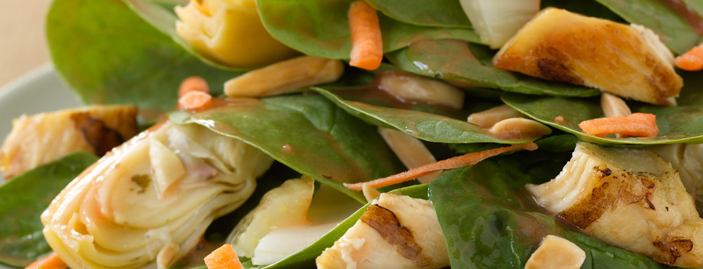Roasted Fennel Spinach Salad