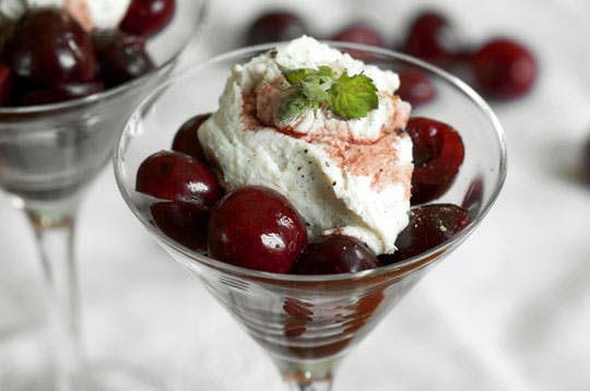 Ricotta Cherry Mousse