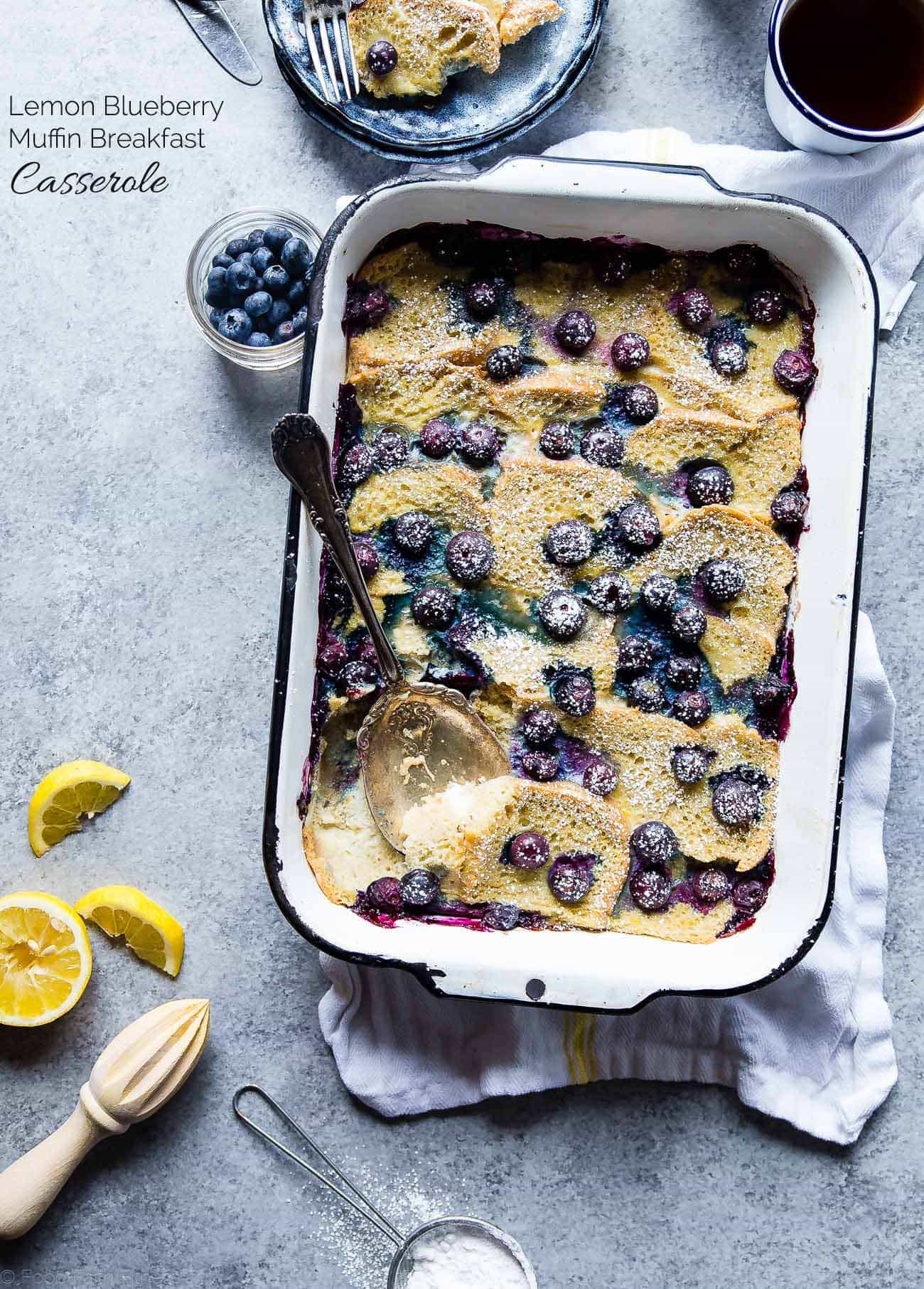 Lemon Muffin Breakfast Casserole