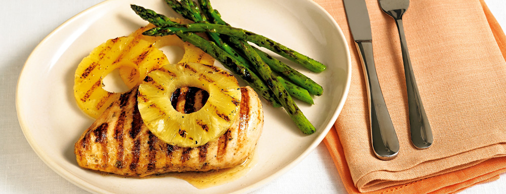 Grilled Chicken and Pineapple
