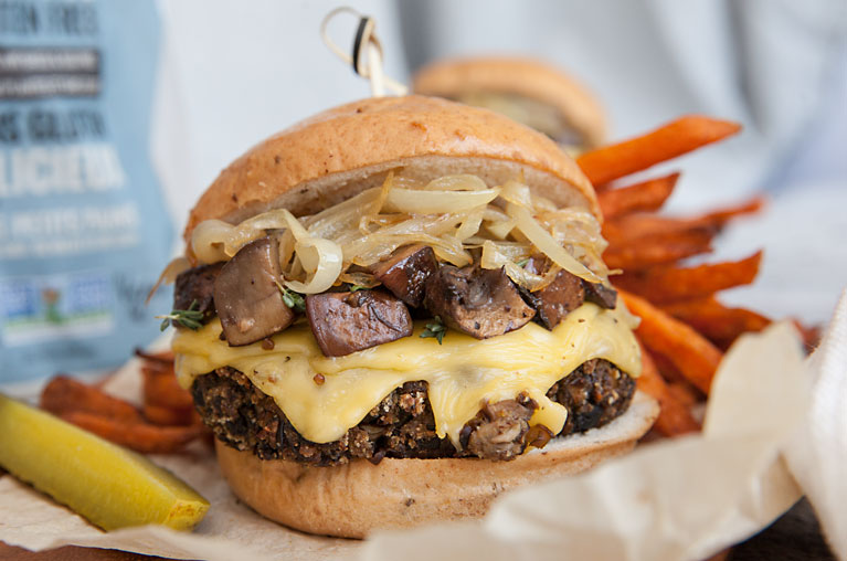 Savory Portobello Mushroom Burger