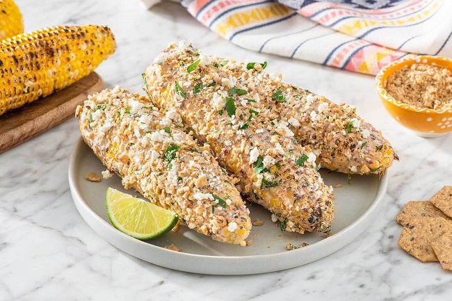 Crunchy Garlic Mexican Elote