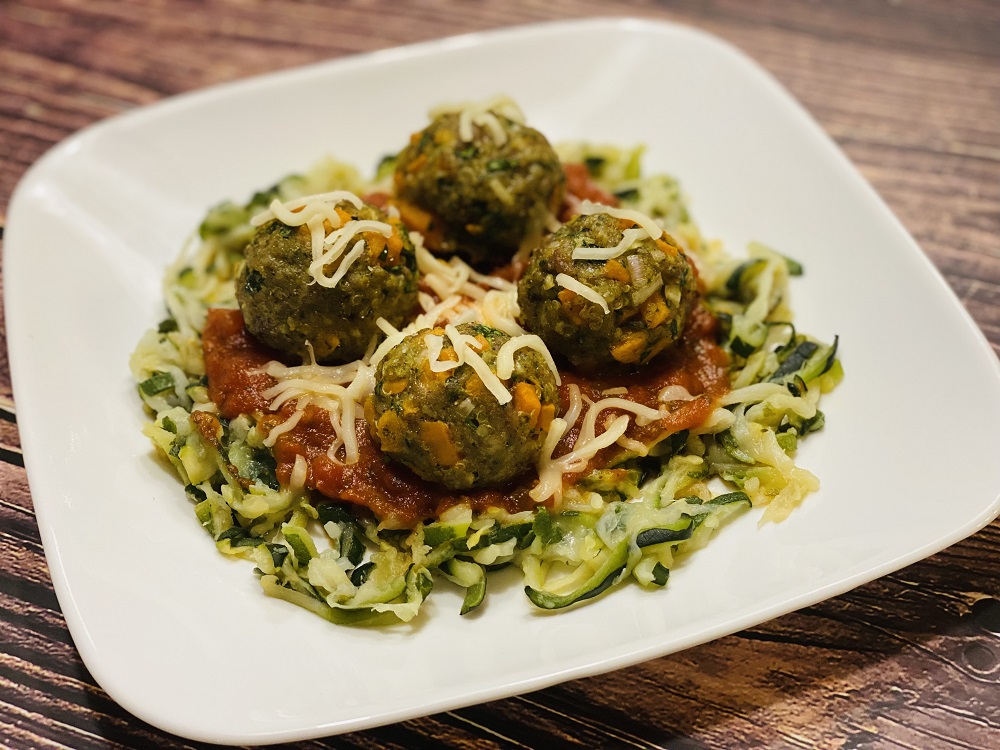 Veggie Packed Pork Meatballs