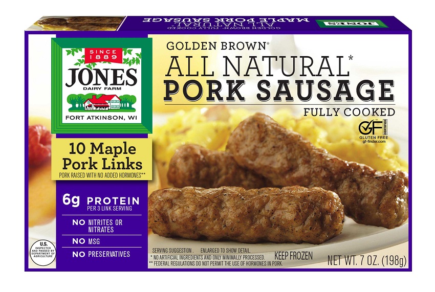 Jones All Natural Golden Brown Maple Pork Breakfast Sausage Links, 7 oz ...