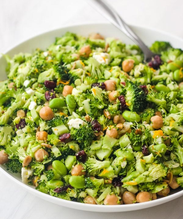 Broccoli Apple Slaw with Orange Vinaigrette