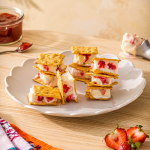 Strawberry Shortcake Mini Ice Cream Sandwiches