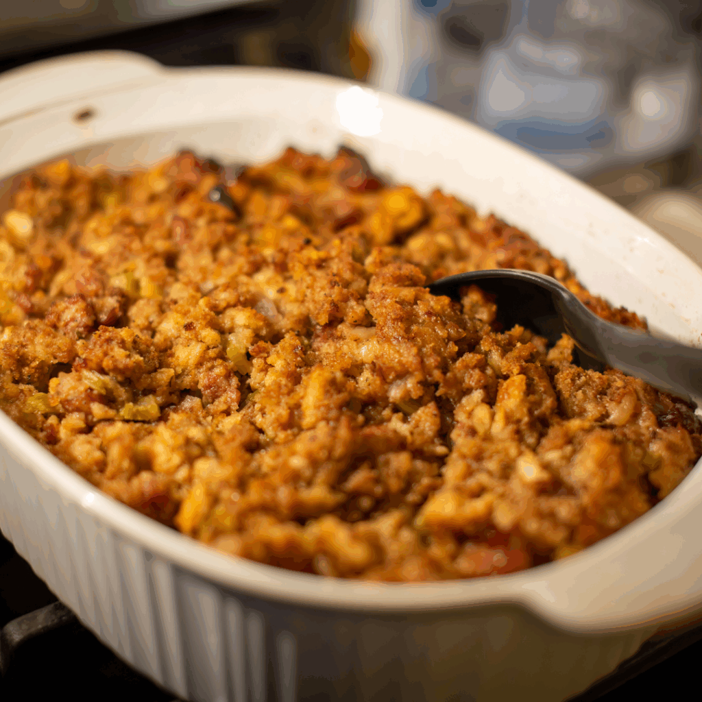 Cauliflower, Sausage & Herb Summer Stuffing