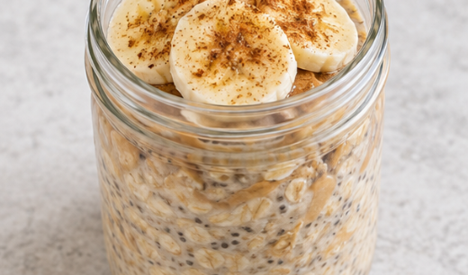 Peanut Butter Banana Overnight Oats