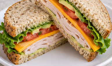 Turkey, Cheese & Avocado Sandwich